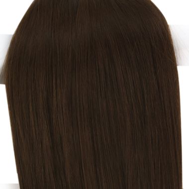 I Tip Hair Extensions High Quality Real Human Hair Darkest Brown #2 | KQ Hair