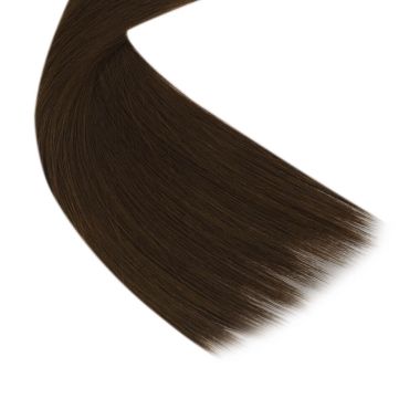 I Tip Hair Extensions High Quality Real Human Hair Darkest Brown #2 | KQ Hair