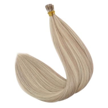 I Tip Human Hair Extensions Highlight Ash Blonde #P18/613| KQ Hair