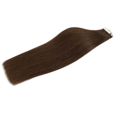 Invisible Tape In Hair Extensions Dark Brown #4| KQ Hair factory