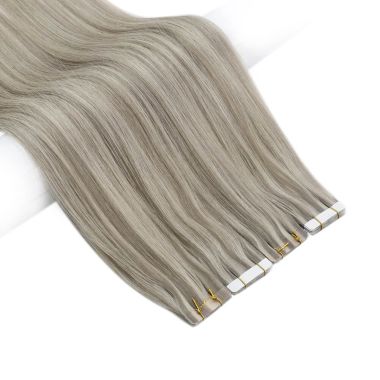 Tape in Hair Extensions Silky Smooth Highlight Blonde #P19A/60| LaaVoo