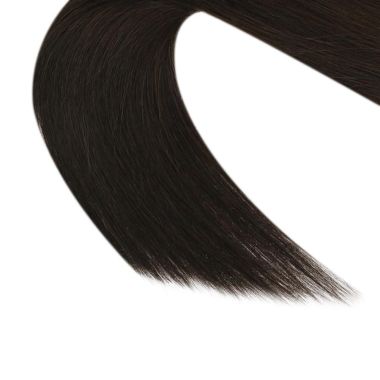 Seamless Tape In Hair Extensions Darkest Brown #2| KQ Hair